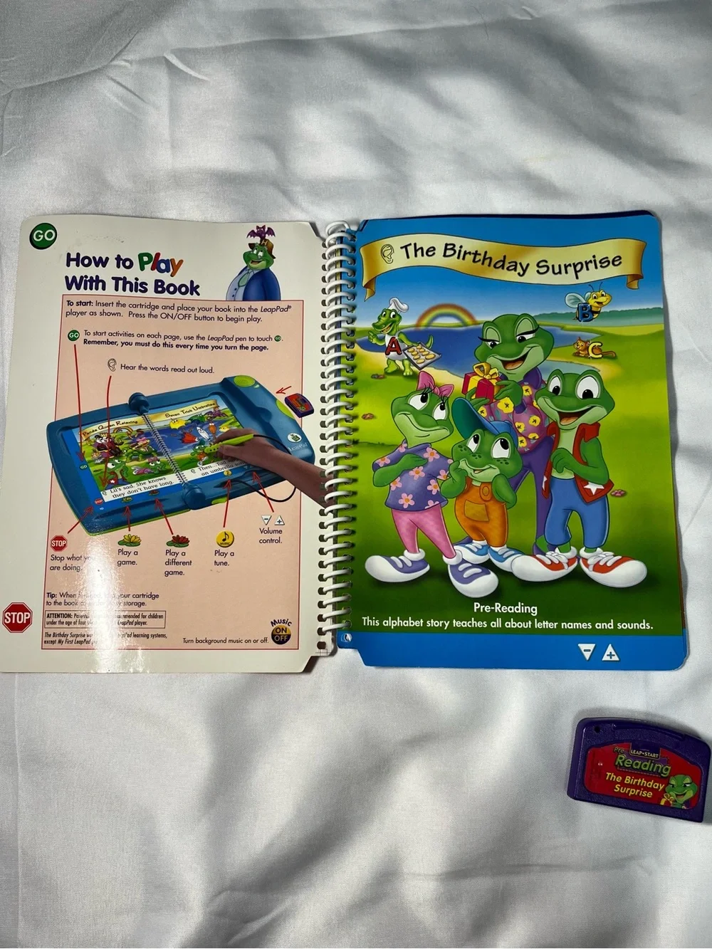 LeapFrog LeapStart Pre-Reading Birthday Surprise Interactive Book Cartridge 2001